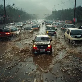 alagamento na Régis Bittencourt