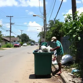 falta de coleta de lixo em Embu das Artes e Cotia