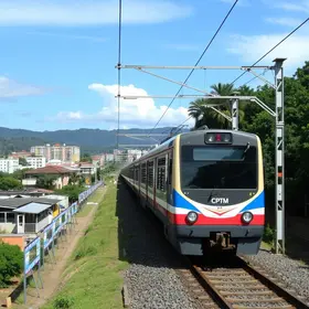 Linha da CPTM em Embu